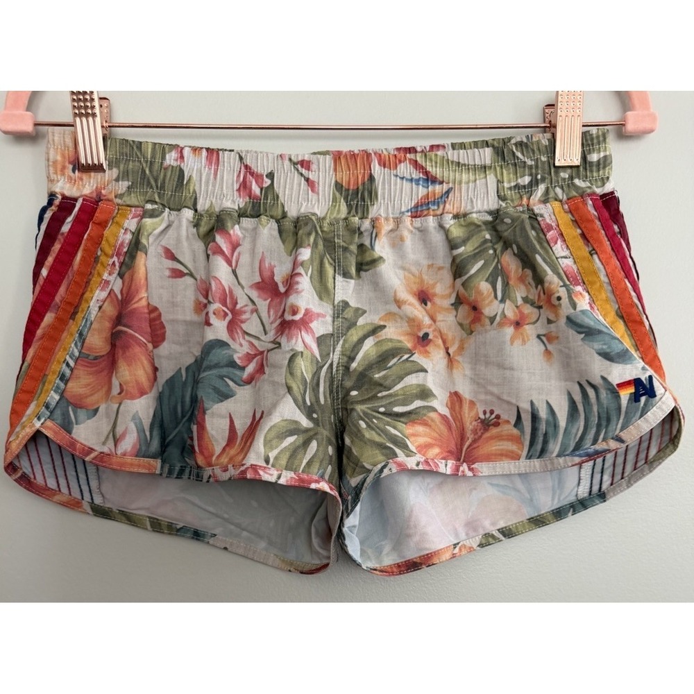 Aviator Nation Tropical Floral Shorts Women's Size Medium